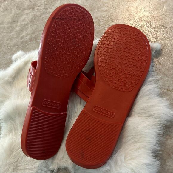 Coach Rikki Flip Flop Sandals Size 7.5 - Picture 4 of 4